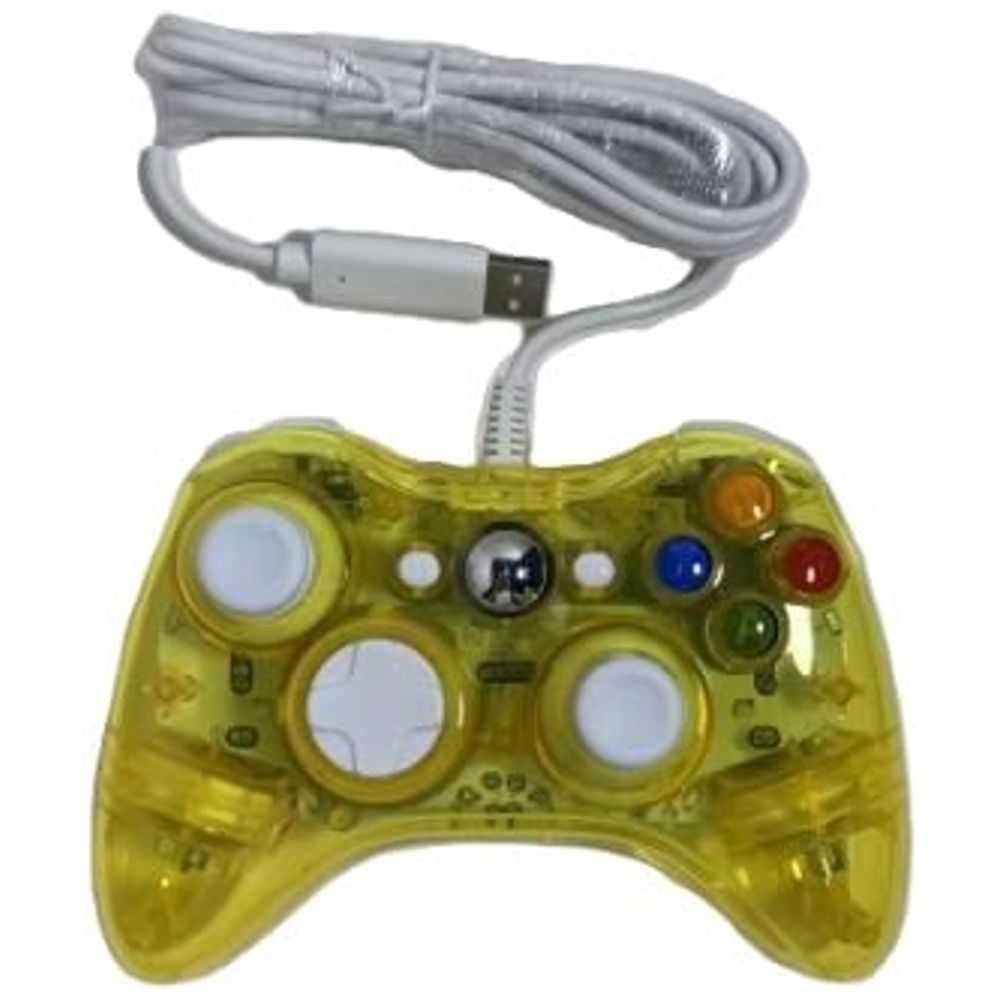 Microsoft Microsoft - XBOX 360 Wired Controller - Transaparent Yellow
