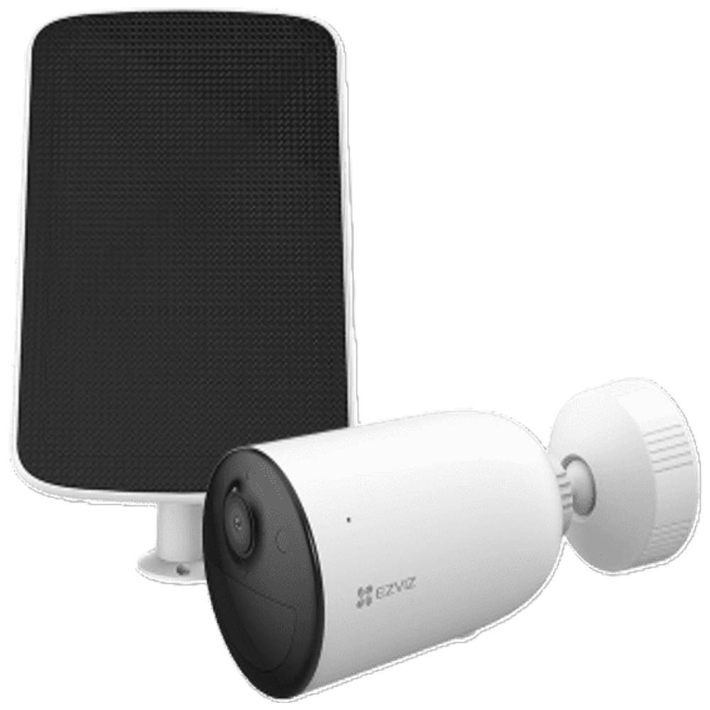 EZVIZ CB3 - Wireless Battery Security Camera with Solar Panel - 5200mAh Battery - White 5200mAh