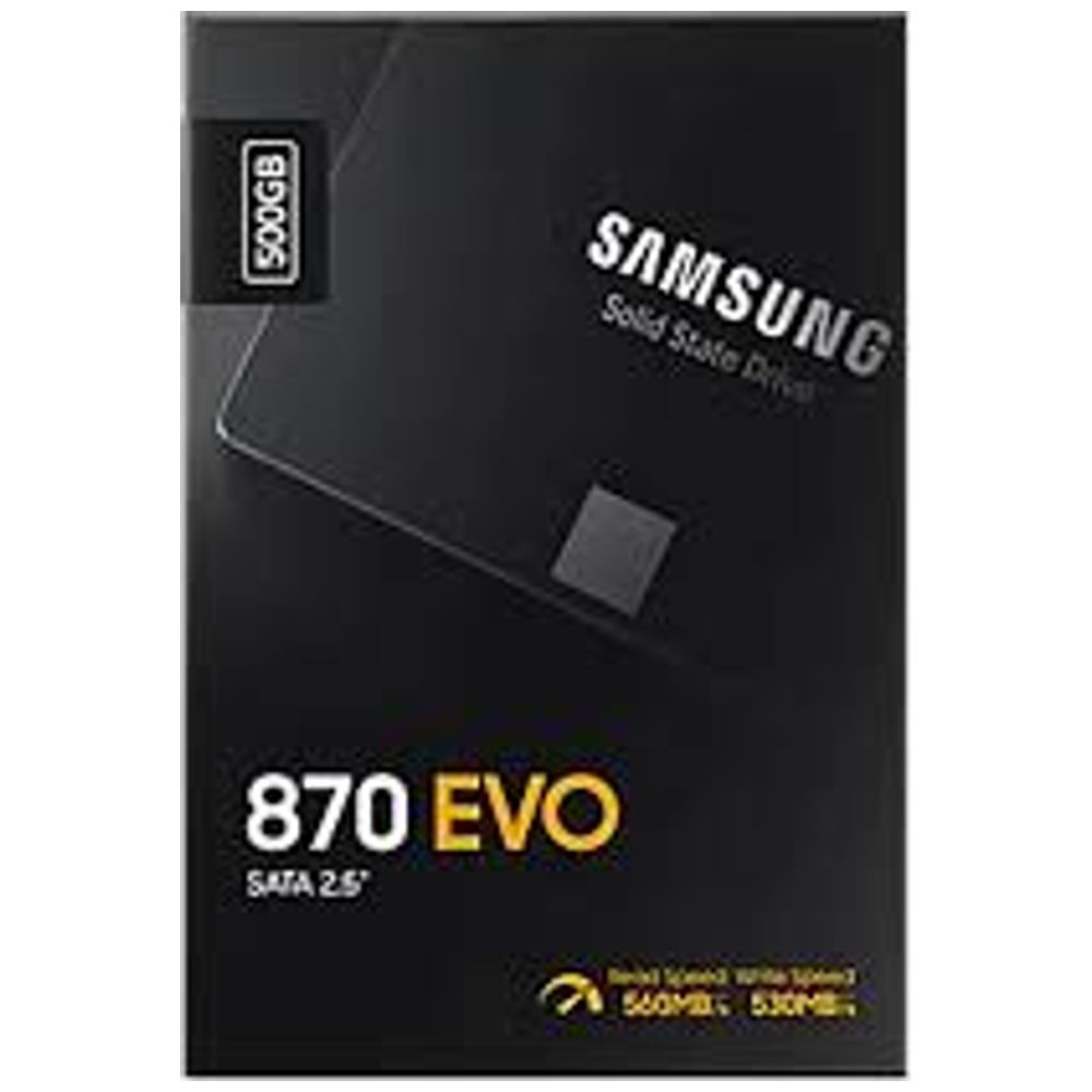 Samsung Samsung 870 EVO - Internal Solid State Drive - 500GB SATA SSD - Black 500GB – 270,000 IQD Iraq