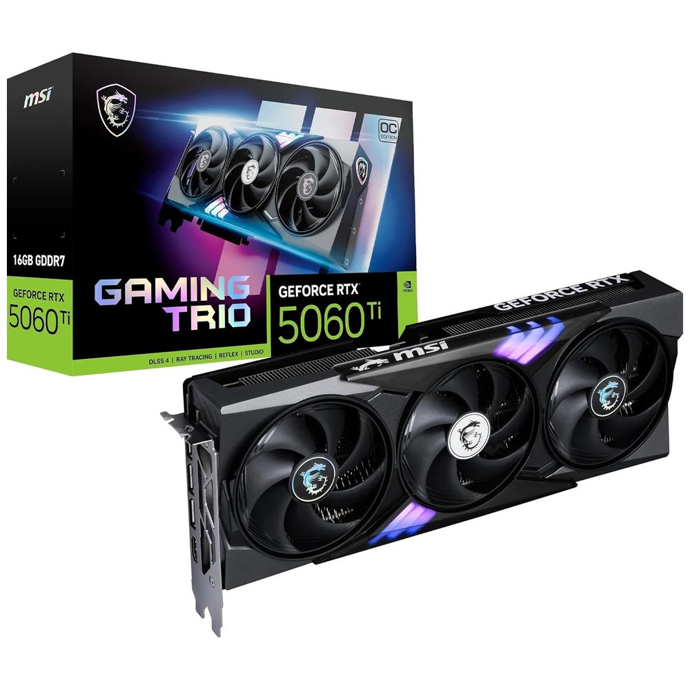 MSI MSI RTX 5060Ti Ti Gaming Trio Graphics Card - Ultra Performance - 16GB 16GB – 1,400,000 IQD Iraq