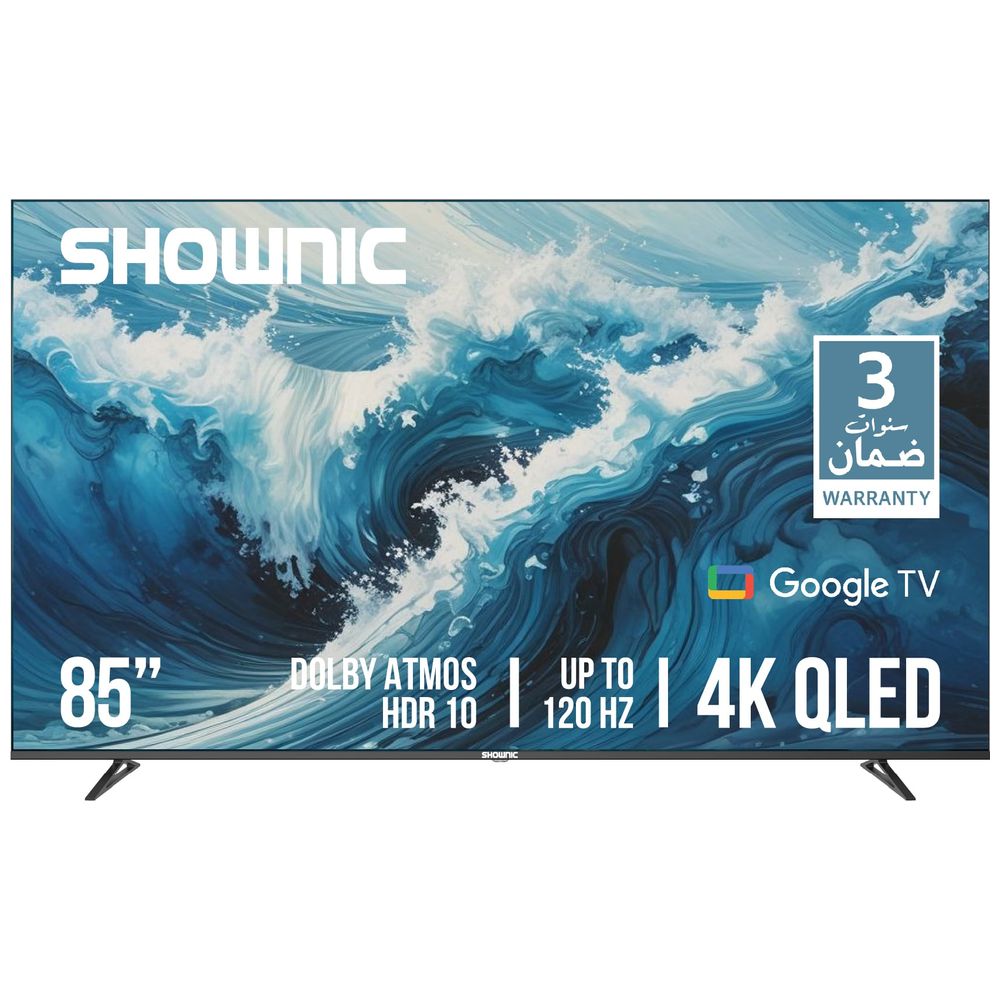 Shownic Shownic TS-85AUHGQ- 85 Inch- 4K - QLED - 120Hz- Google TV - Black 85 inch