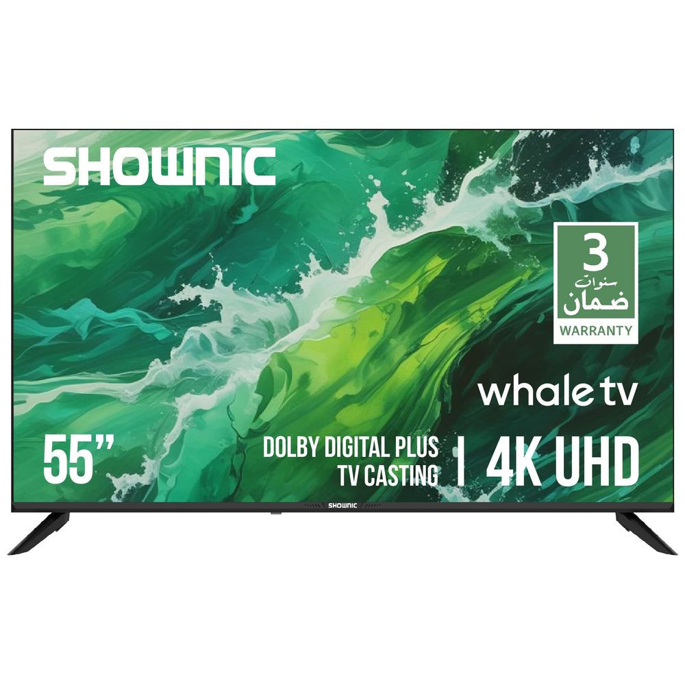 Shownic Shownic TS-55AUHWD - 55 Inch - 4K - UHD - Smart - 60 Hz - Whale OS - Black 55 inch