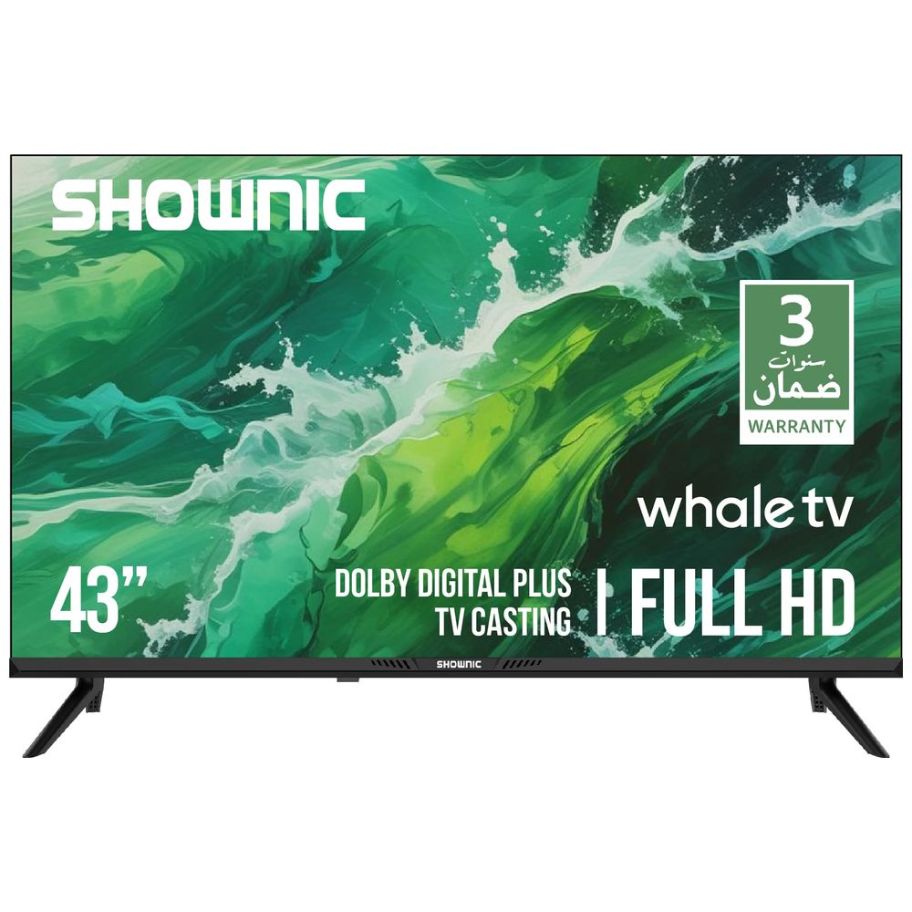 Shownic Shownic TS-43AFHWD - 43 Inch - Built In Satellite - FHD - Smart - 60 Hz - Whale - Black 43 inch