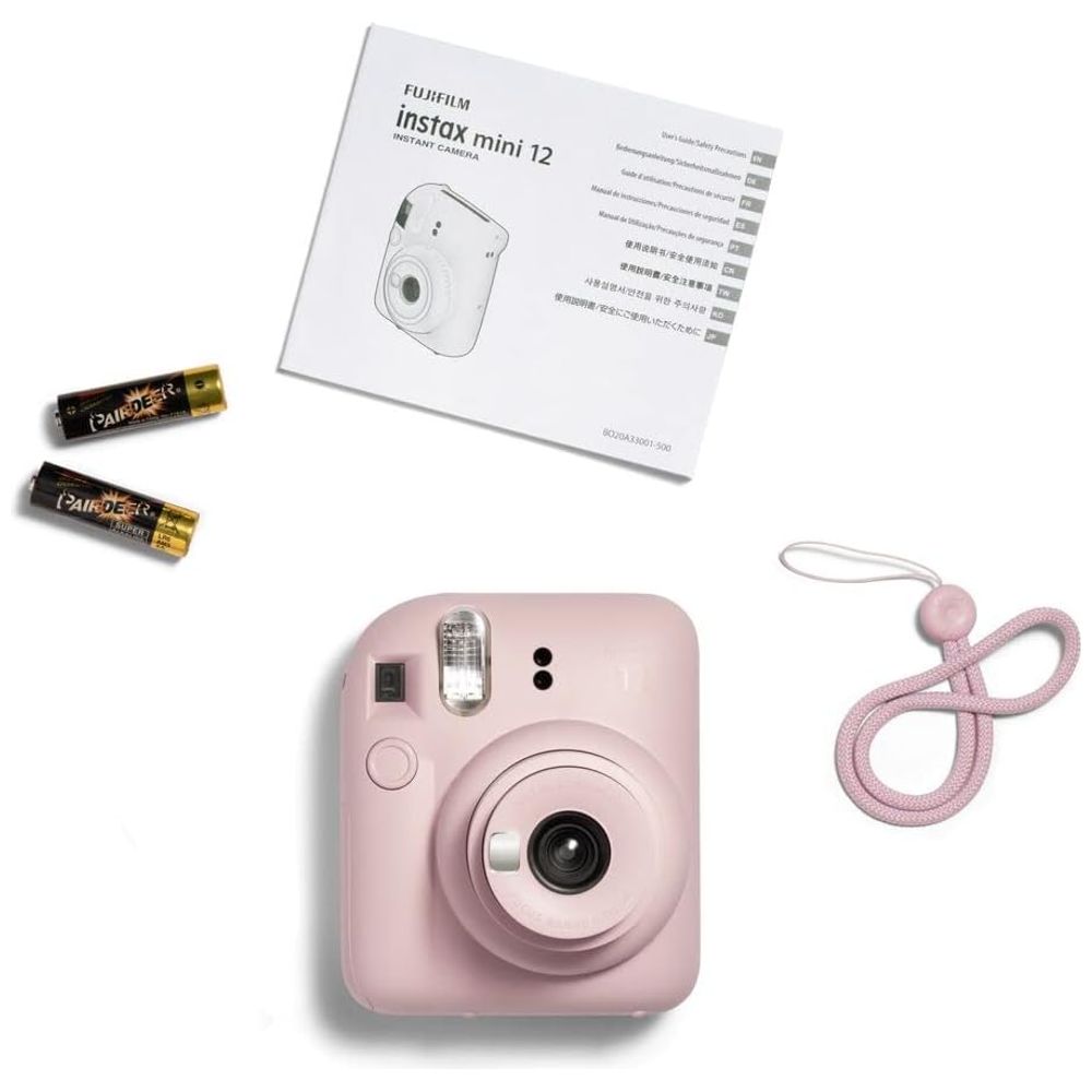 Fujifilm Instax Mini 12 Instant Camera - Blossom Pink - High-quality instant printing in seconds