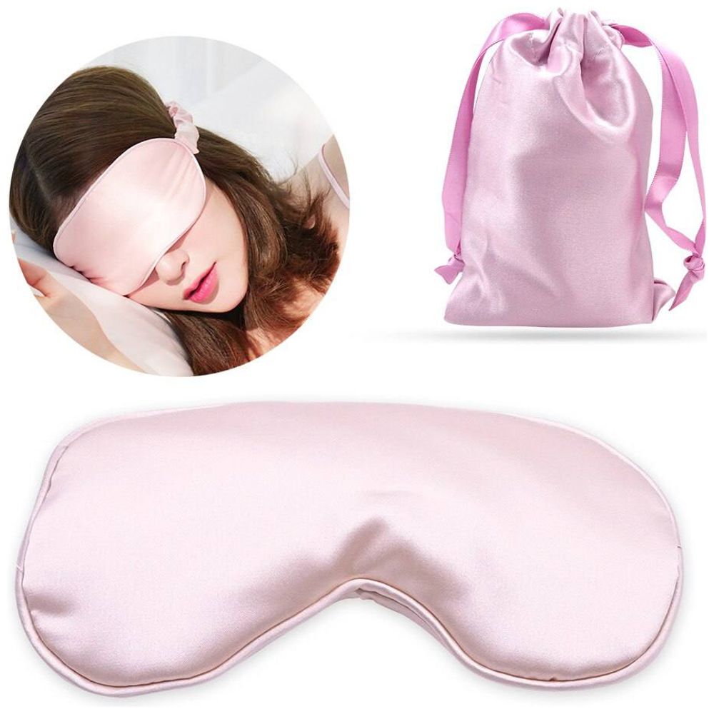 Blackout Silk Sleep Mask - Pink
