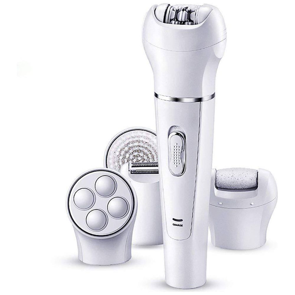 DSP DSP 5-in-1 Hair Removal Device - multifunction use with interchangeable heads, White