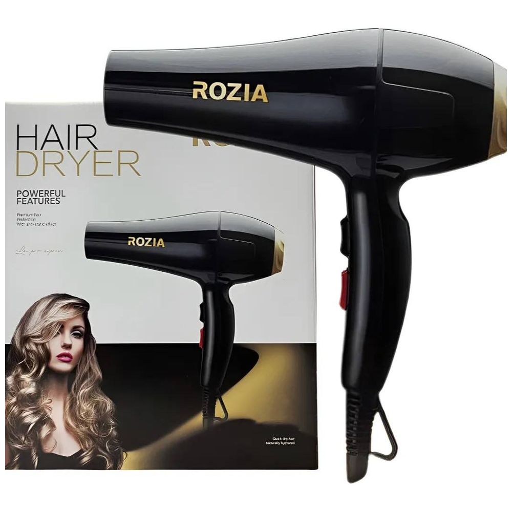 Rohzzi Pro HC8346 - Rozia Hair Dryer -Ionic Technology - 9000W - Black