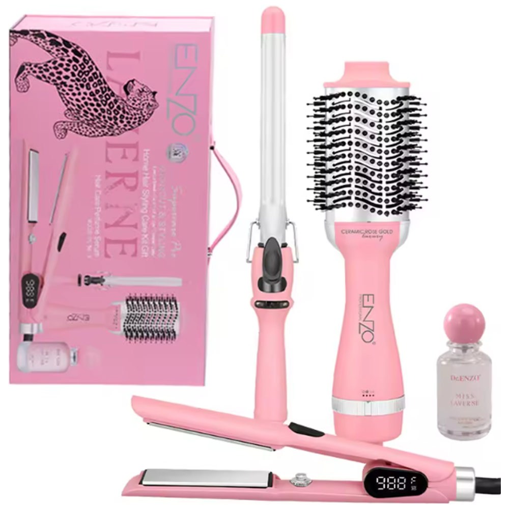 Enzo EN-5610 - Supercare Pro Blowout & Styling Kit - Pink