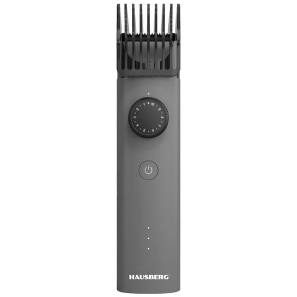 HAUSBERG HB-68GR - Rechargeable Beard Trimmer - Dark Gray