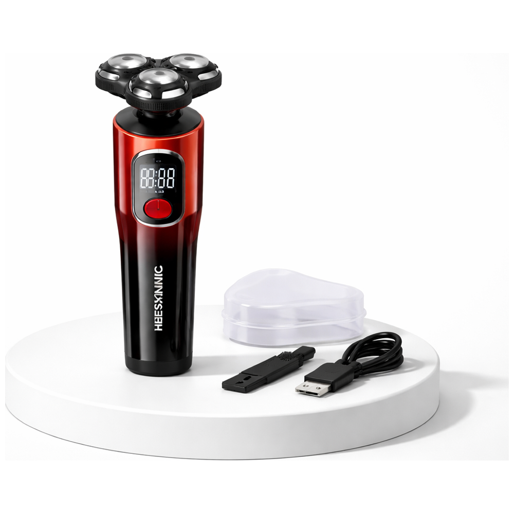 HAUSBERG HB-79RS - Rechargeable Beard Trimmer - Red