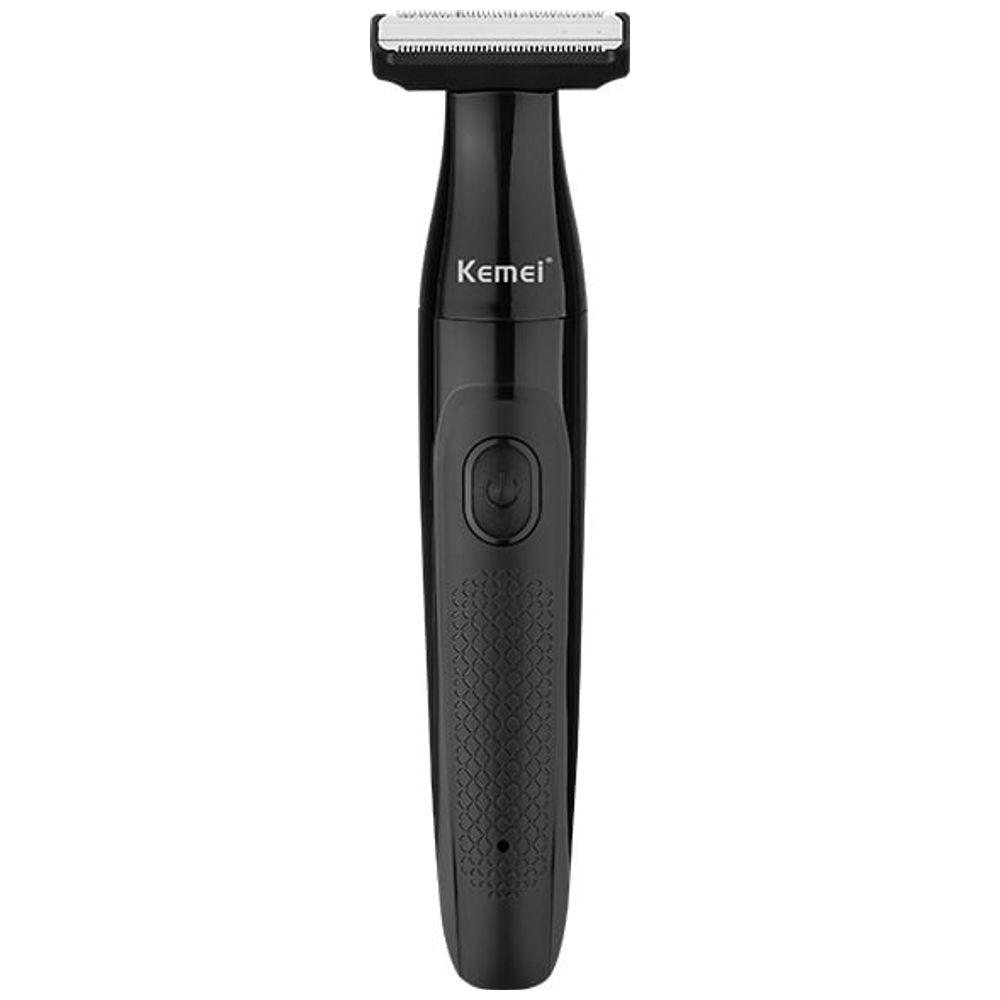 Kemei 3-in-1 Men's Shaver - For Body and Face Shaving, Nose and Ear Hair Removal, USB - 600mAh - Black