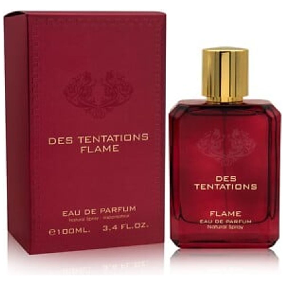 Des Tentations Flame by Fragrance World for Men - Eau de Parfum, 100 ml