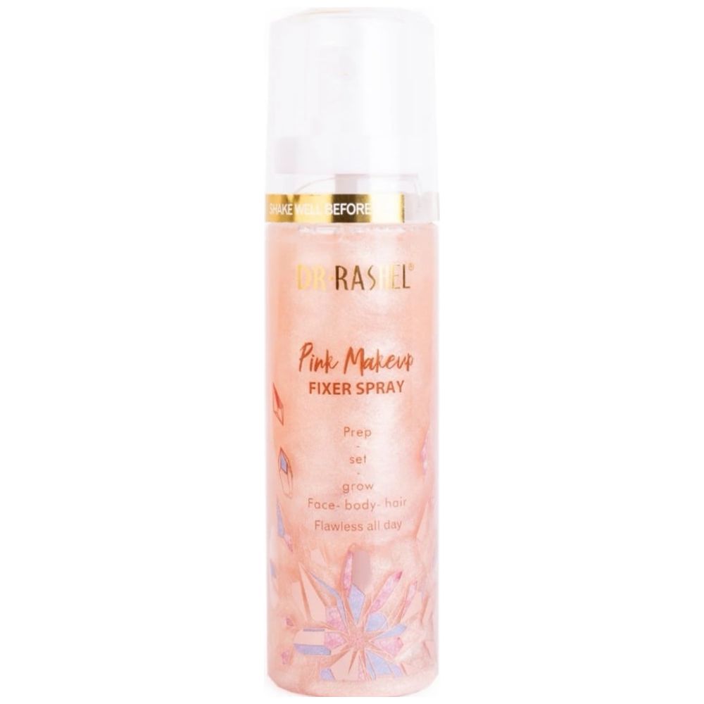 DR. RASHEL Pink Makeup Fixer Spray - Crystal Rose Extract - 100 ml