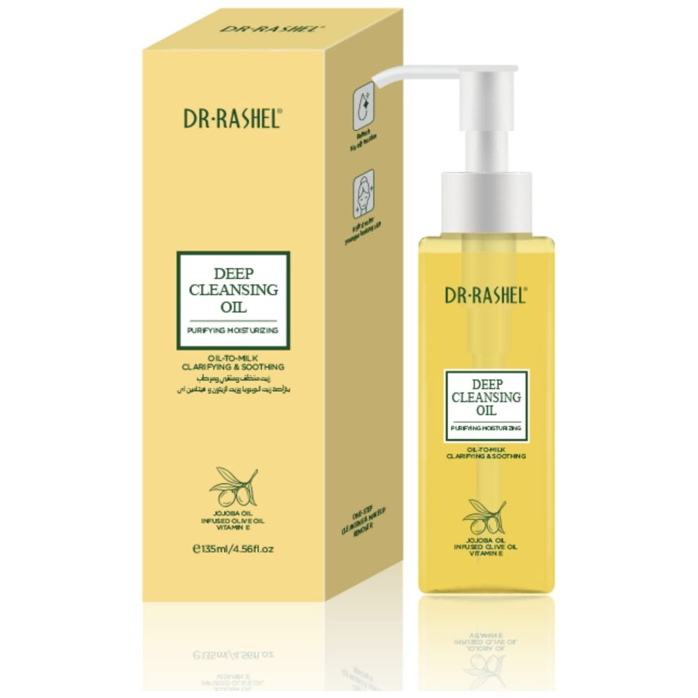 DR. RASHEL Deep Cleansing Oil - Oil-to-Milk, Clarifying & Soothing, 135ml