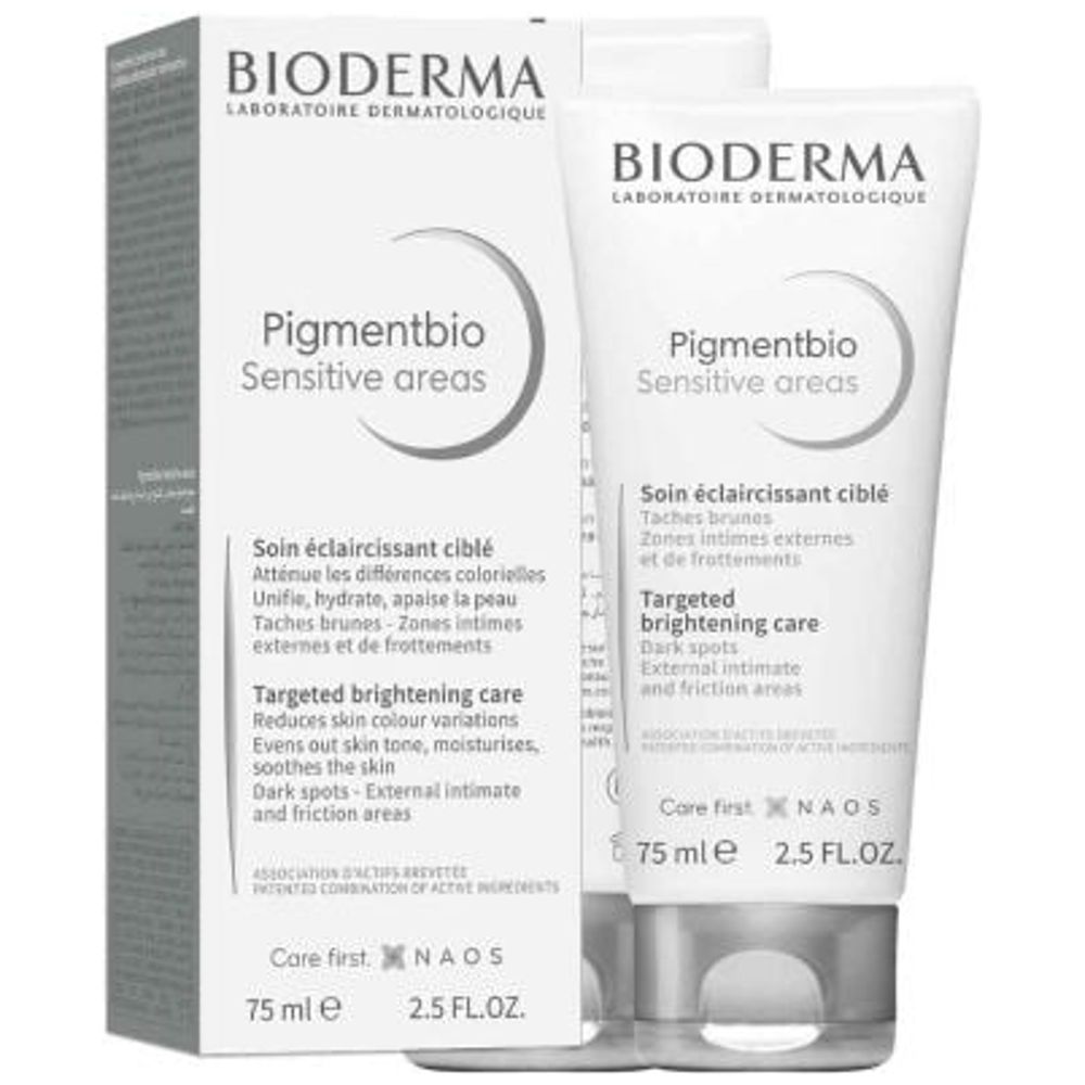 Bioderma Pigmentbio المناطق الحساسة كريم تفتيح، 75 مل