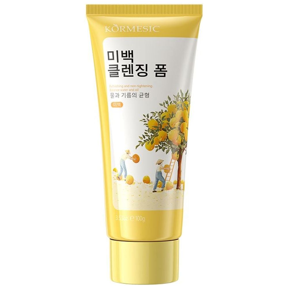 Kormesic Whitening Cleansing Foam - Refreshing, 100g