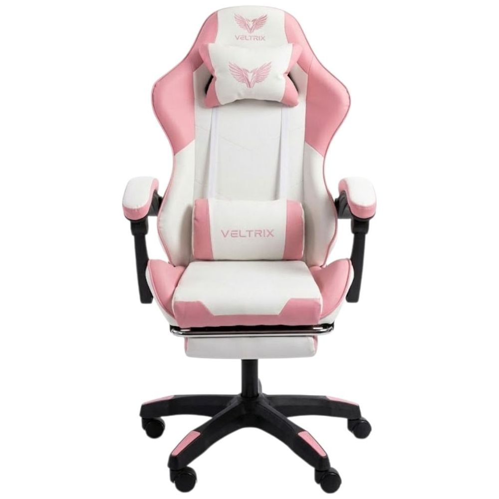 Vertrex G1 - Gaming Chair  - Built-in Footrest for Relaxation and Leg Support - Pink