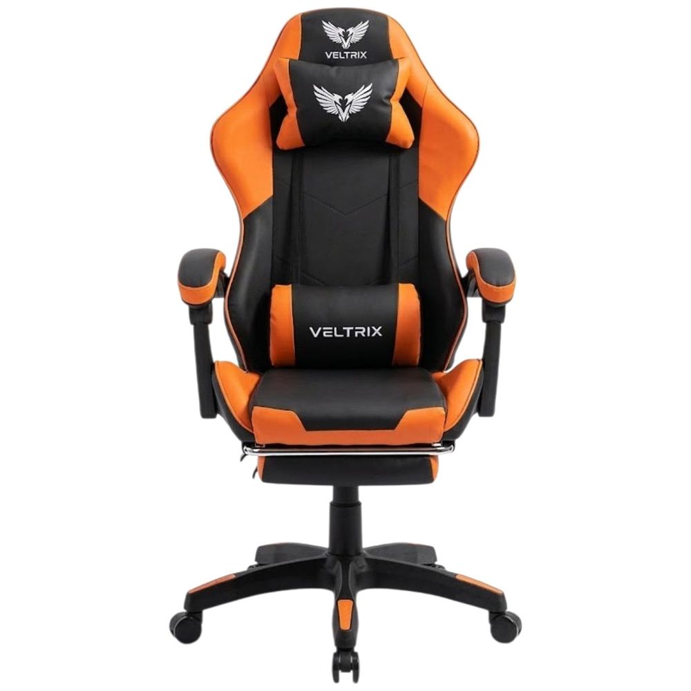Veltrix VX G1 - Gaming Chair - Retractable Footrest - Orange