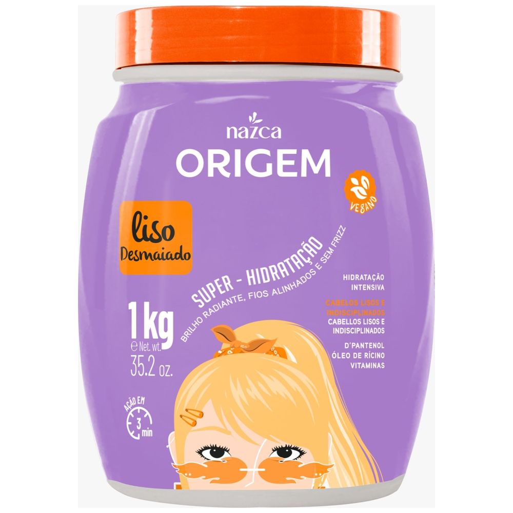 Nazca Nazca Origem Liso Desmaiado Hair Mask - Super Hydration, 1kg 1kg