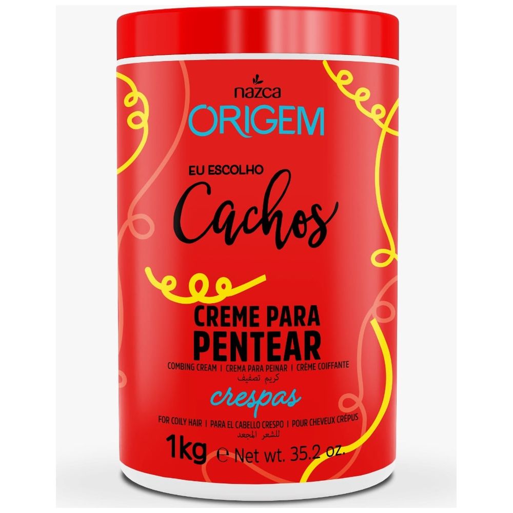 Nazca Nazca Origem Leave-in Combing Cream, For Coily Hair - 1kg 1kg