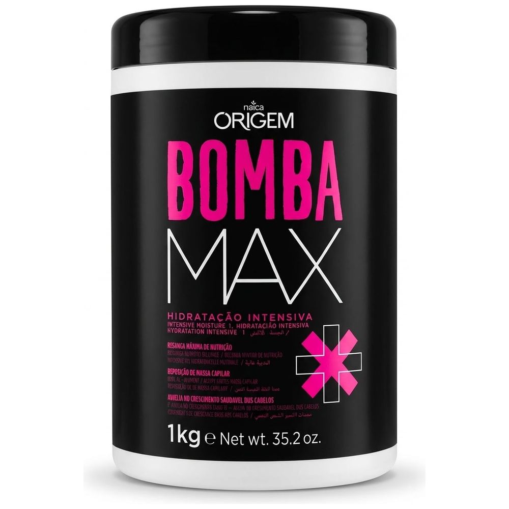 Nazca Nazca Origem Bomba Max, Intensive Moisturizing Hair Mask - 1kg 1kg