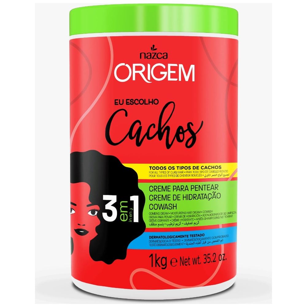 Nazca Nazca Origem 3-in-1 Leave-in Treatment, For Curly Hair - 1kg 1kg