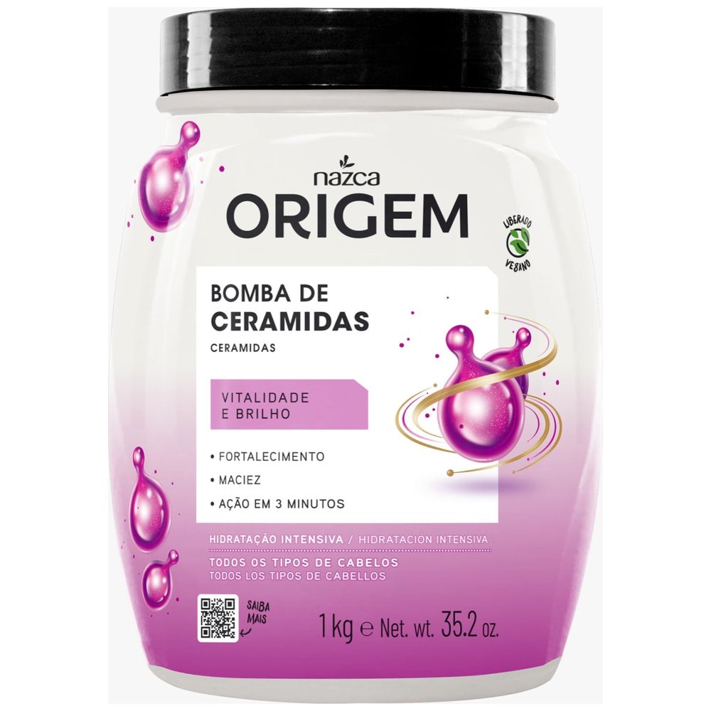 Nazca Nazca Origem Bomba de Ceramidas Hair Mask - Intensive Hydration, 1kg 1kg
