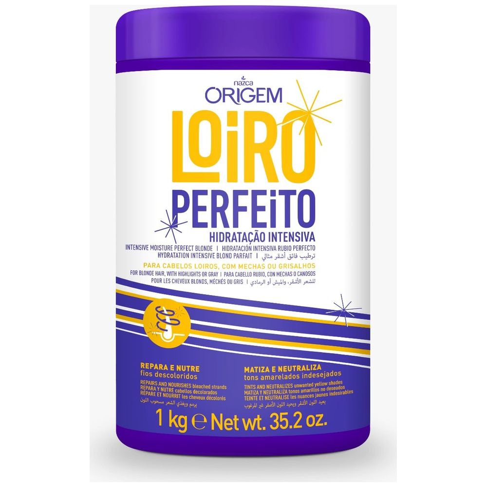 Nazca Nazca Origem Loiro Perfeito, Intensive Hair Mask - 1kg 1kg