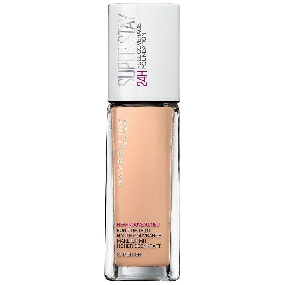 Maybelline Super Stay 24h Full Coverage Foundation, 32 Golden - 30 ml