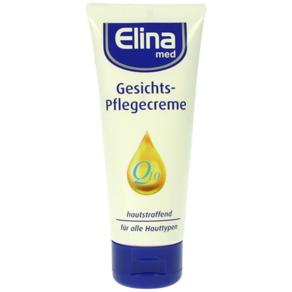 Elina Med Q10 Face Cream - Nourishes, reduces wrinkles, moisturizes, tightens skin, and lightens complexion - 75 ml