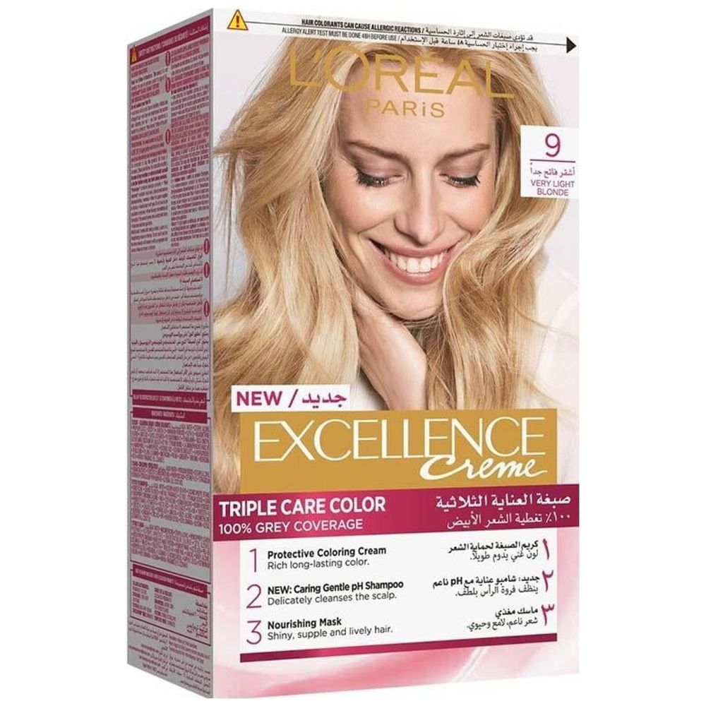 LOreal Paris Excellence Creme Permanent Hair Color - 9 Very Light Blonde