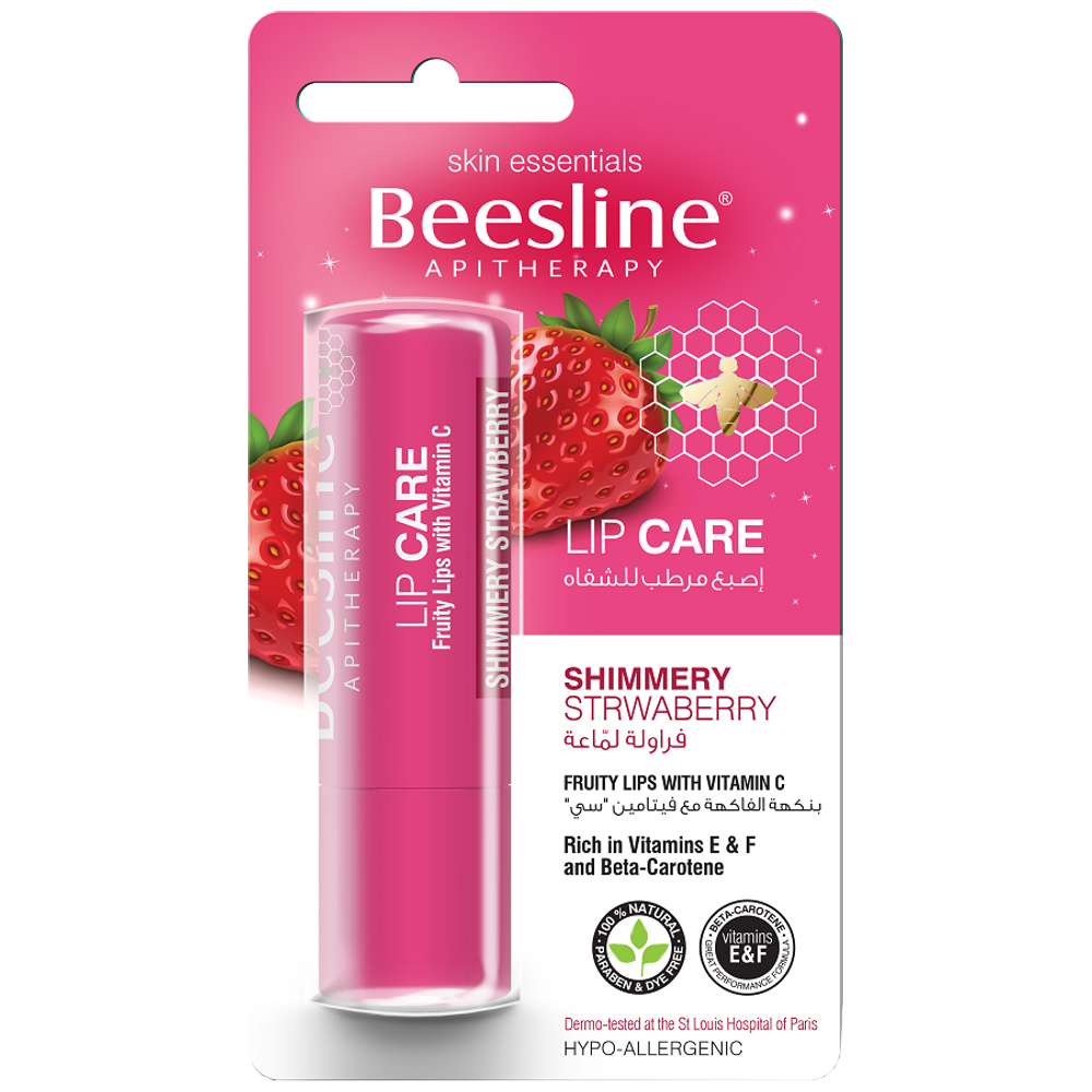 Lip Care Shimmery (Strawberry) - Beesline