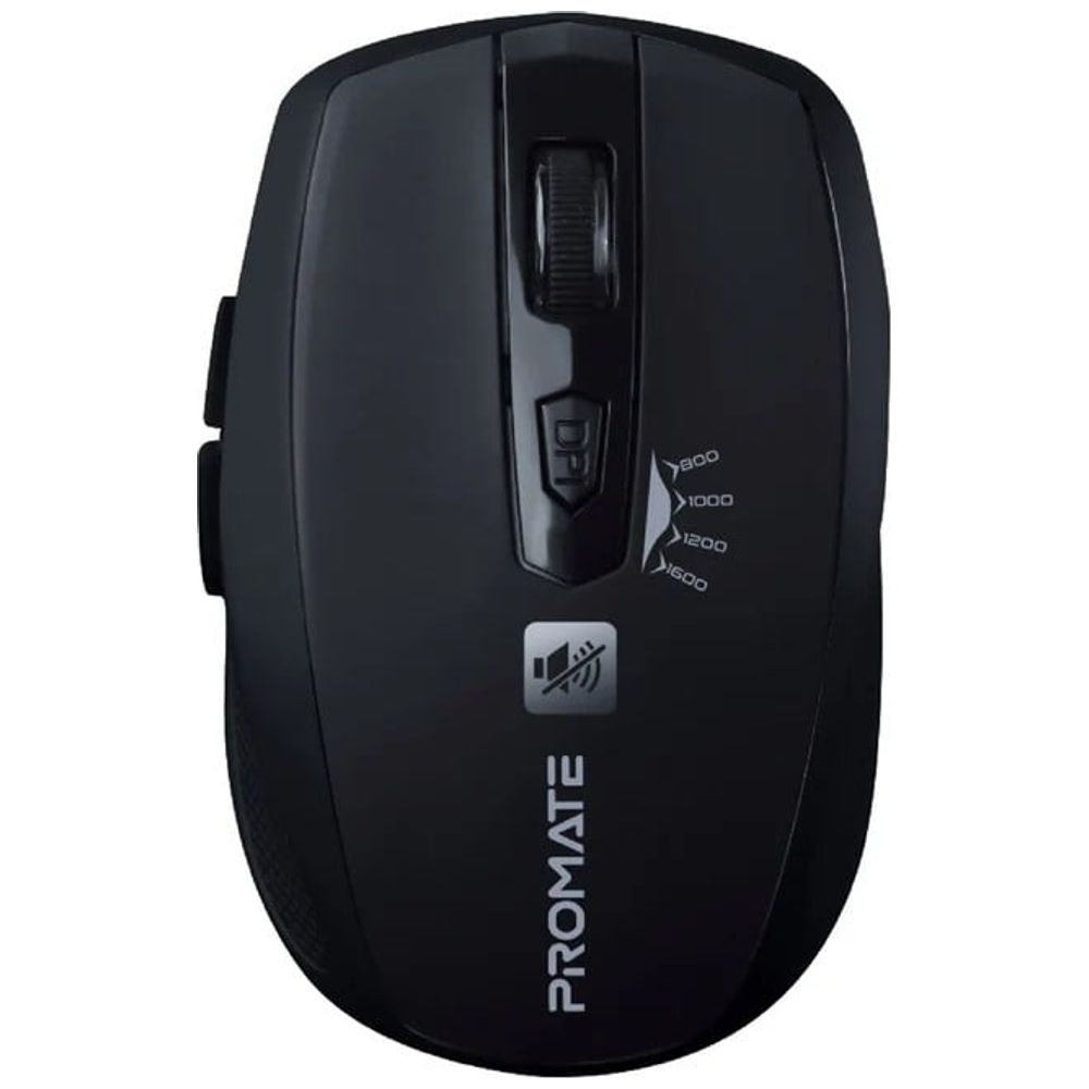 Promate Promate Breeze - Wireless Mouse - Up To 6 to 10 m - Black 6 to 10m
