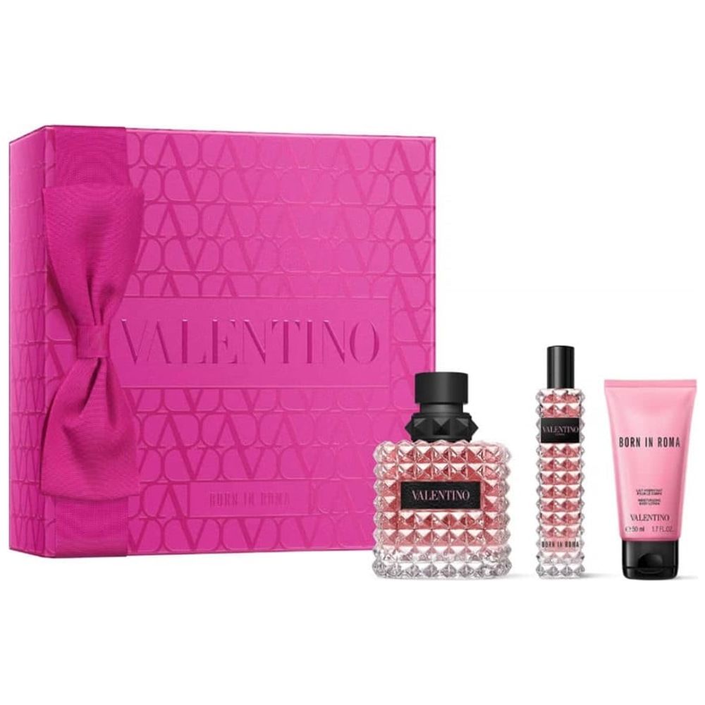 Valentino Donna Born In Roma Perfume Set for Women with Body Lotion - Mini Perfume