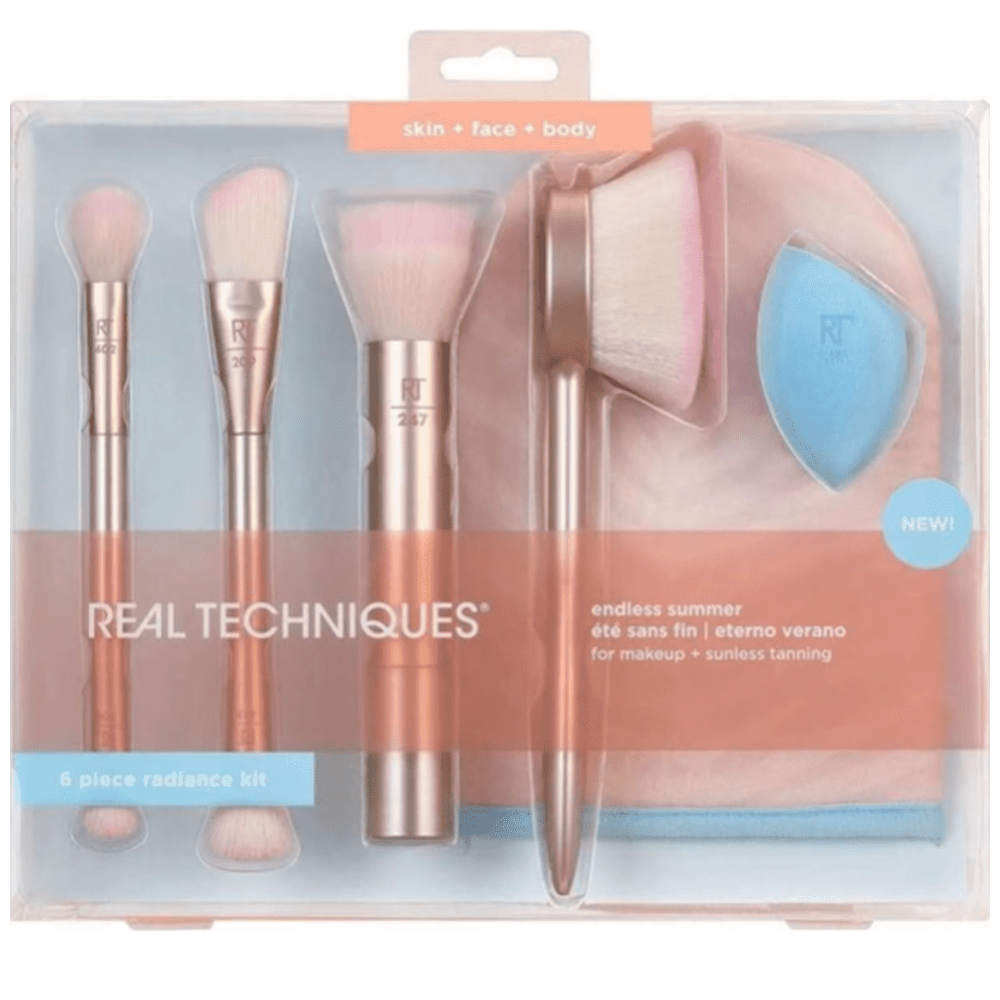 Real Techniques Endless Summer Makeup Brush Gift Set 6 Psc-Real Techniques 6 Psc