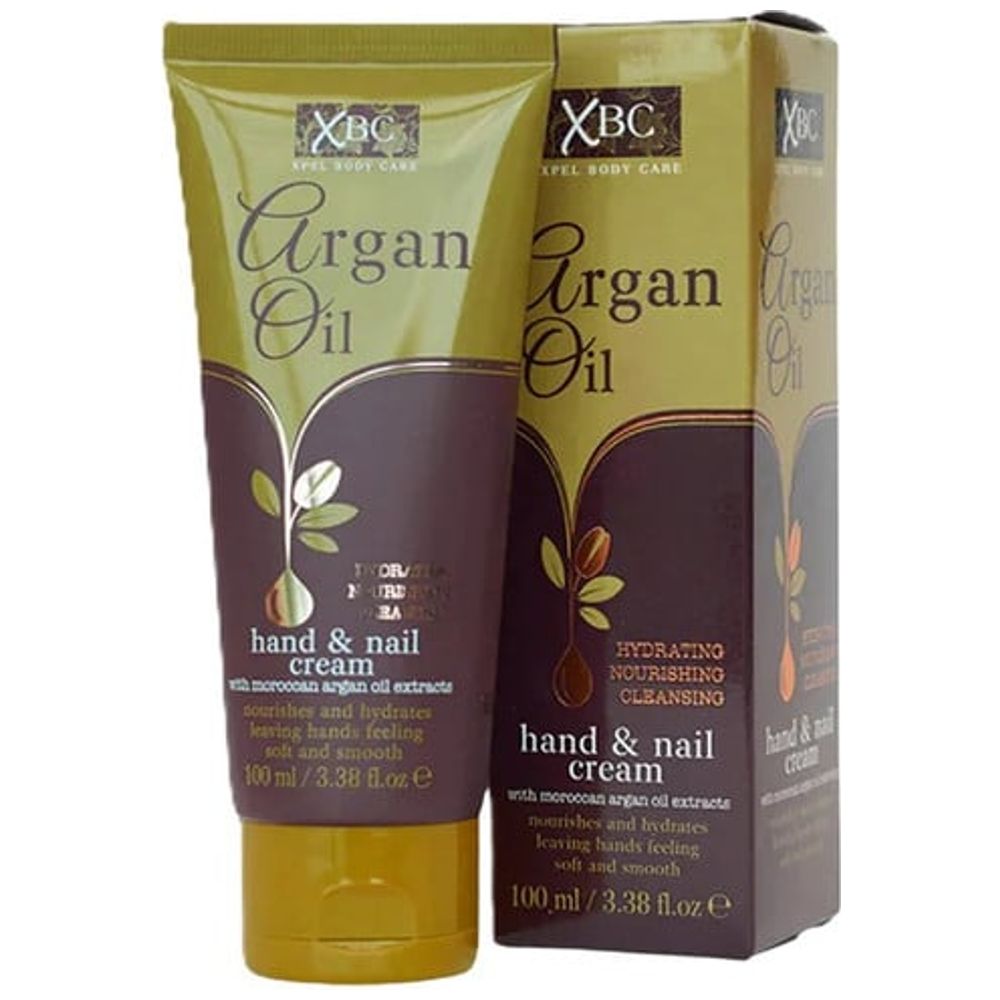Xpel Argan Oil Hydrating Hand & Nail Cream - Nourishing Care, 100 ml