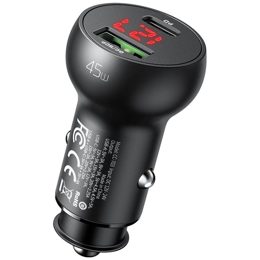 Mcdodo Mcdodo CC-7030 - Car Charger - Black