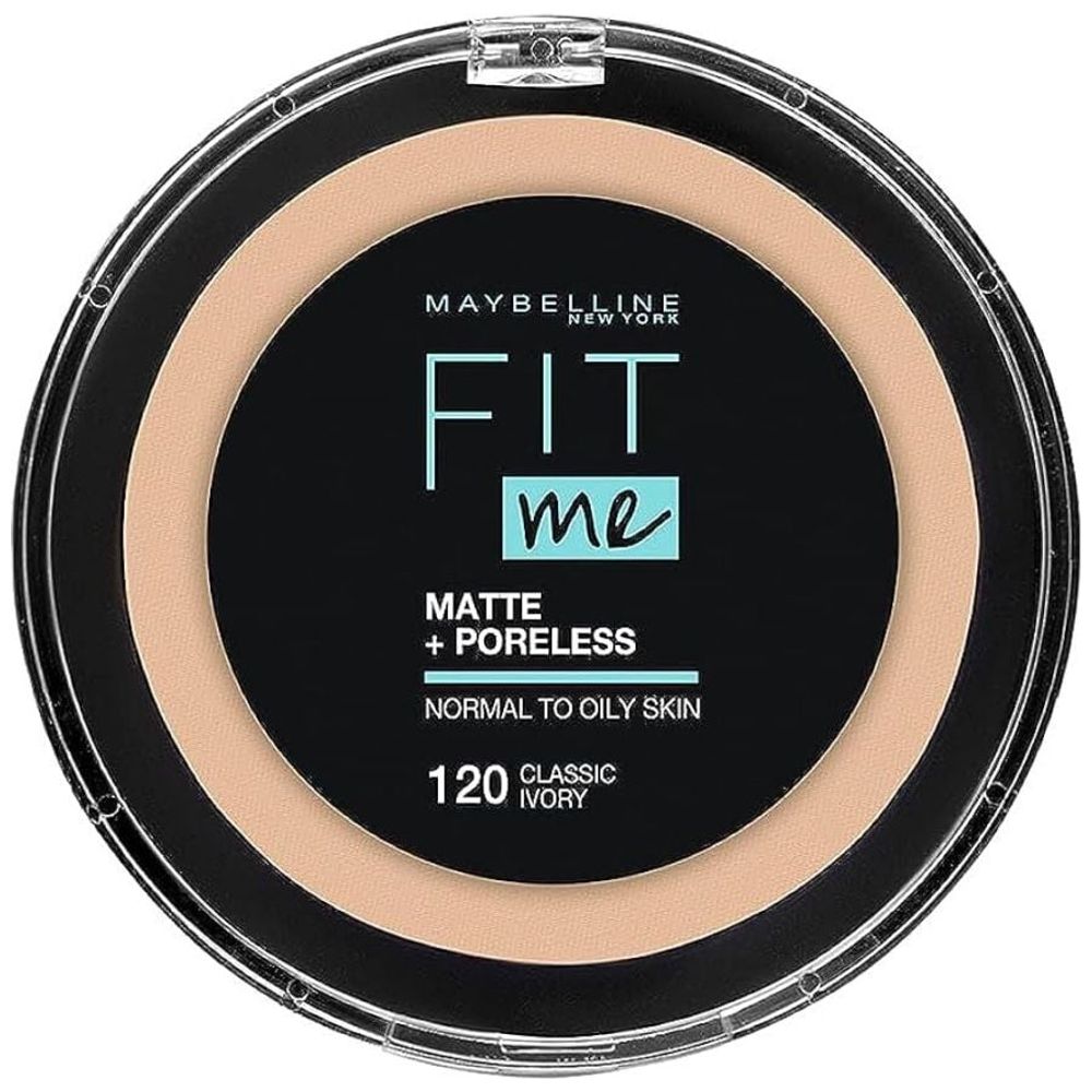 Maybelline Maybelline Fit Me Matte and Poreless Pressed Powder for All Skin Types, 115 Ivory Pressed Powder for All Skin Types, 120 Classic Ivory