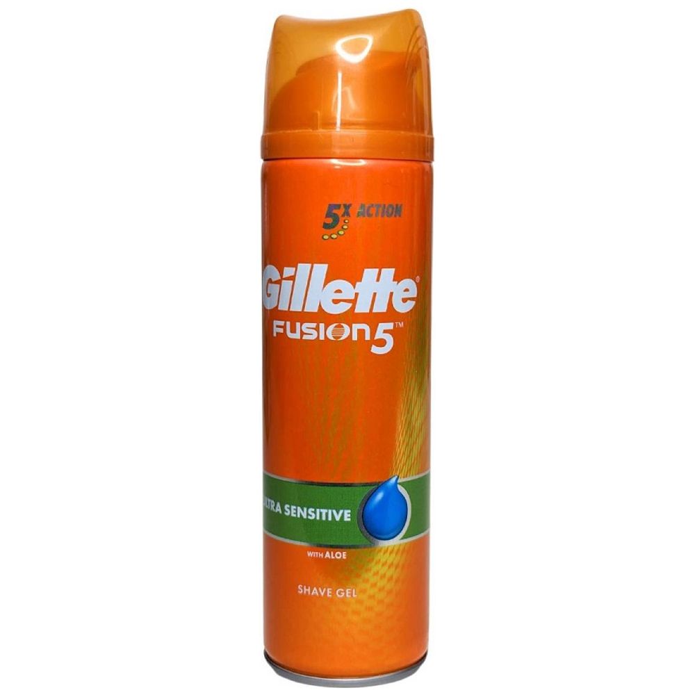 Gillette Fusion 5 Shave Gel Ultra Sensitive Aloe 200 ml - Gillette 200 ml