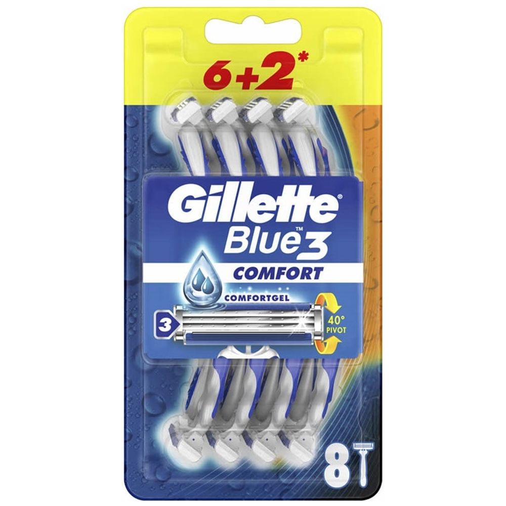 Blue 3 Comfort Razor 8 PCS