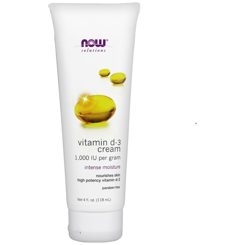 Foods Vitamin D3 Cream 118 ml - Now