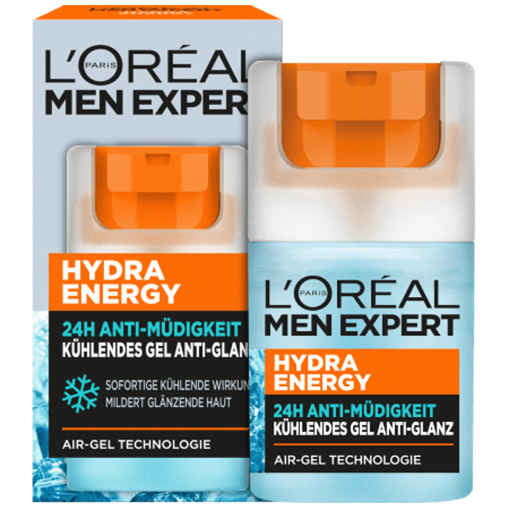 L'Oréal Paris Men Expert Hydra Energetic Gel - hydrates, refreshes, and fights fatigue signs, 50 ml