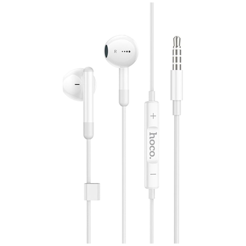 HOCO Hoco M93 - Wired In Ear Headphones - 3.5mm - 1.2 m - White 3.5mm 1.2m