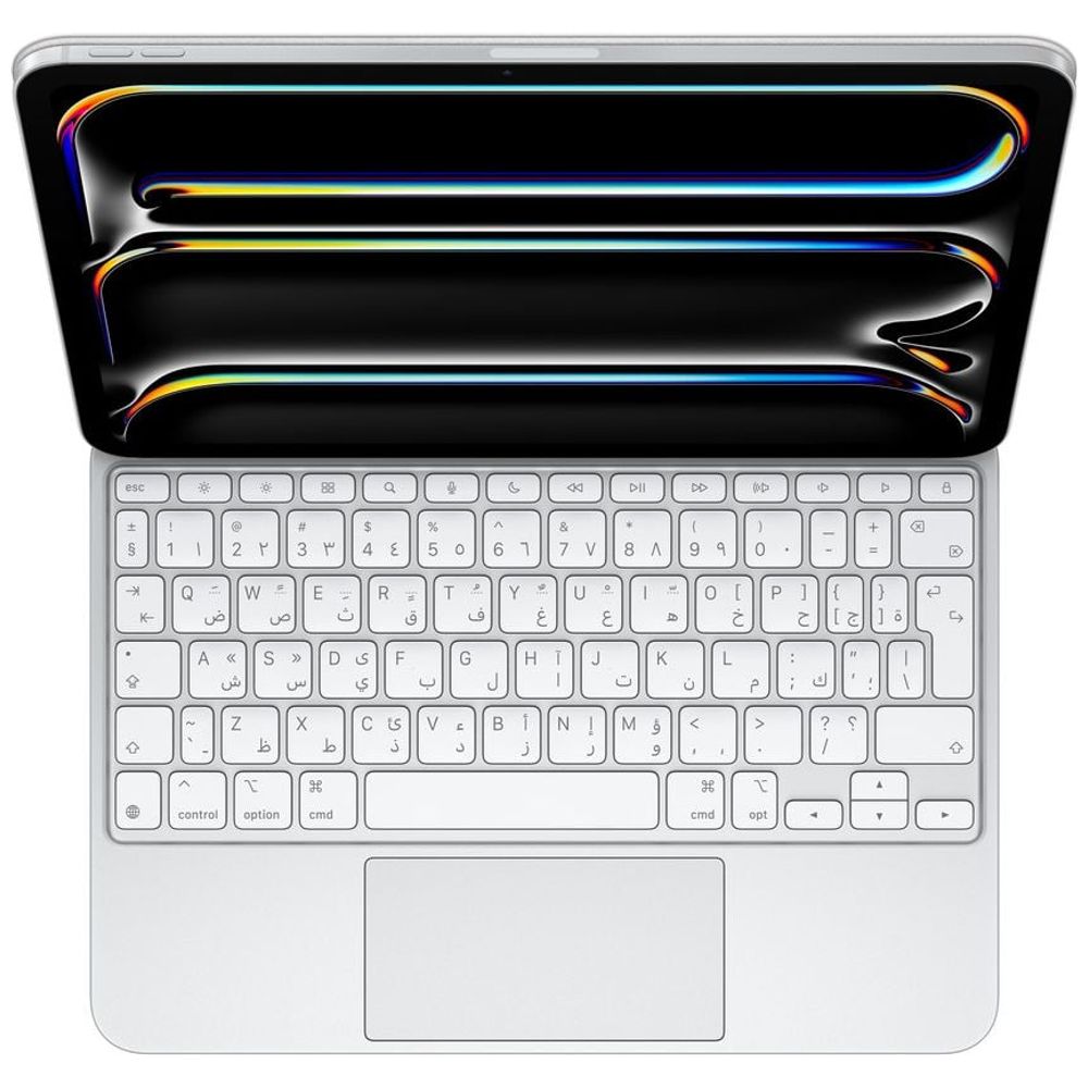 Apple Apple MQDP3AB/A - Magic Keyboard Folio for iPad Pro 11-inch (M4) - Arabic - White 11-inch