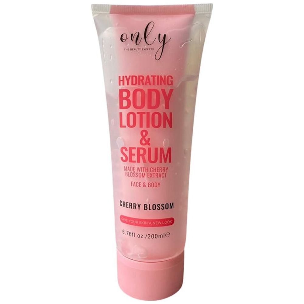 Only Aura Hydrating Body & Face Lotion and Serum - Cherry Blossom, 200 ml