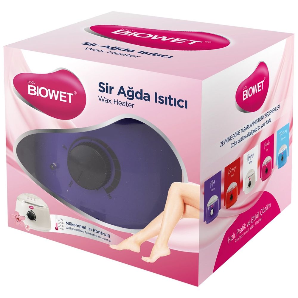 Lady Biowet Wax Heater Device - heats with adjustable temperature and ensures easy and safe hair removal