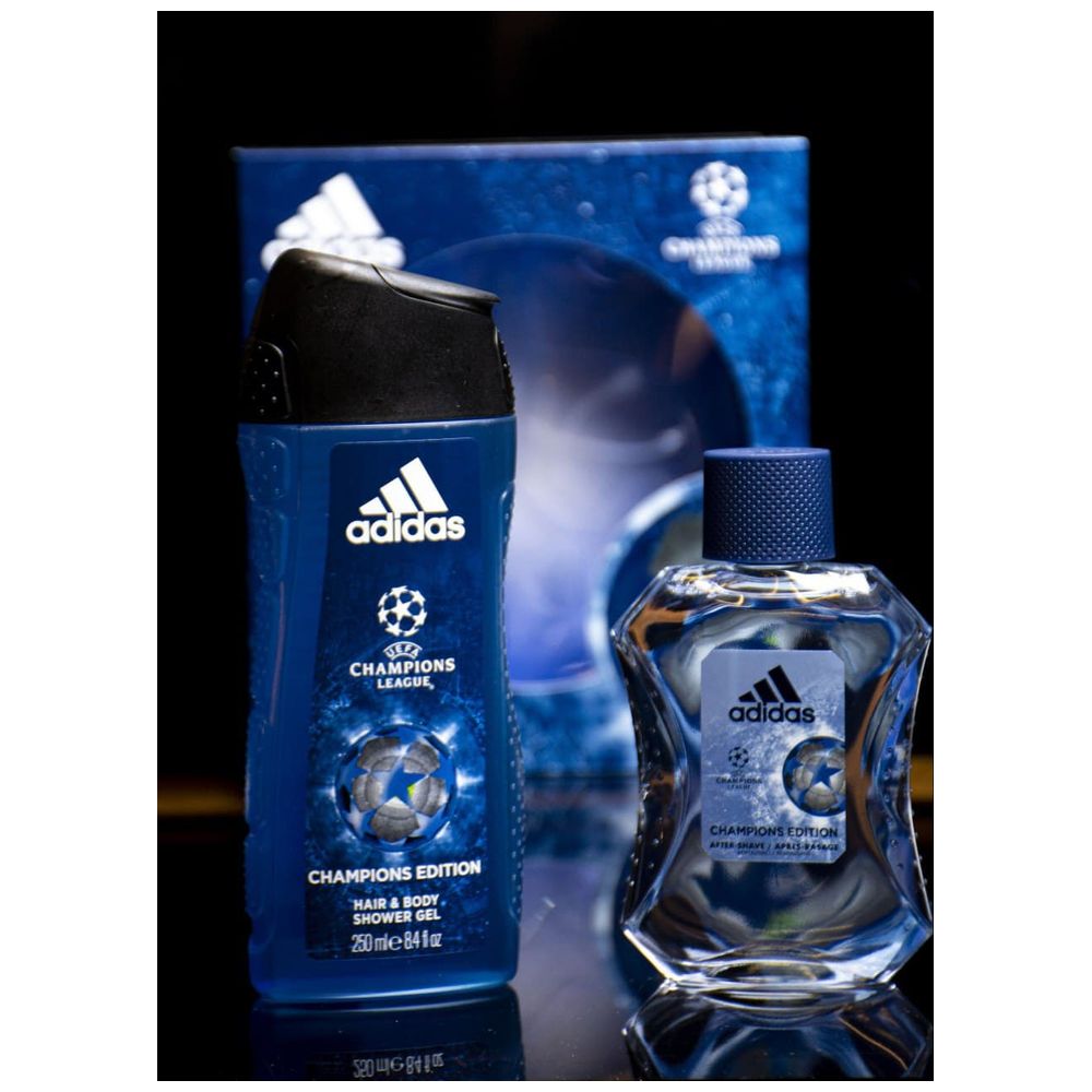 Adidas Champions Edition Set Shower Gel for Men with Aftershave Fragrance