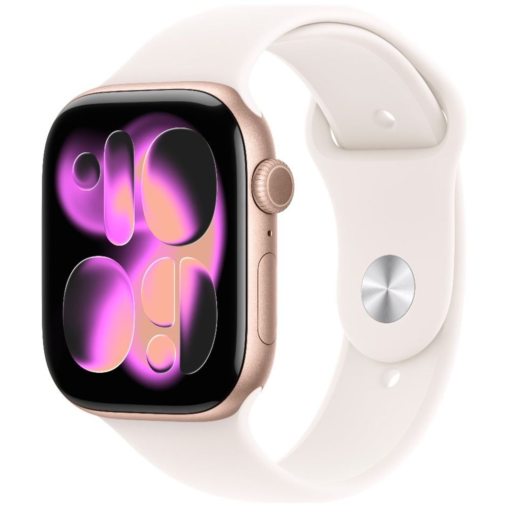 Apple Apple Watch Series 11 46mm GPS Rose Gold Aluminum - Sport Band Light Blush - M/L 46mm, M/L