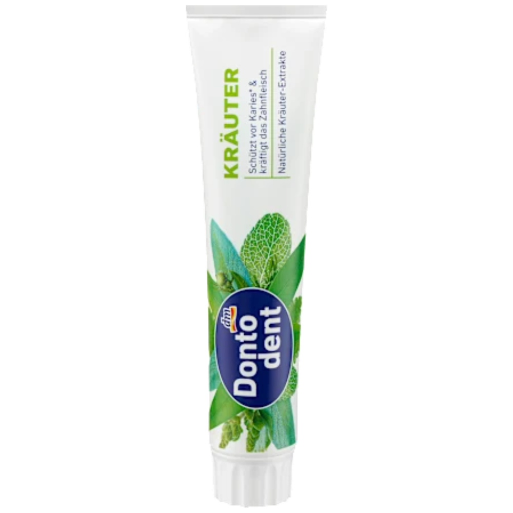 Dontodent Herbal Toothpaste - cleans teeth, strengthens gums and protects against cavities, 125 ml