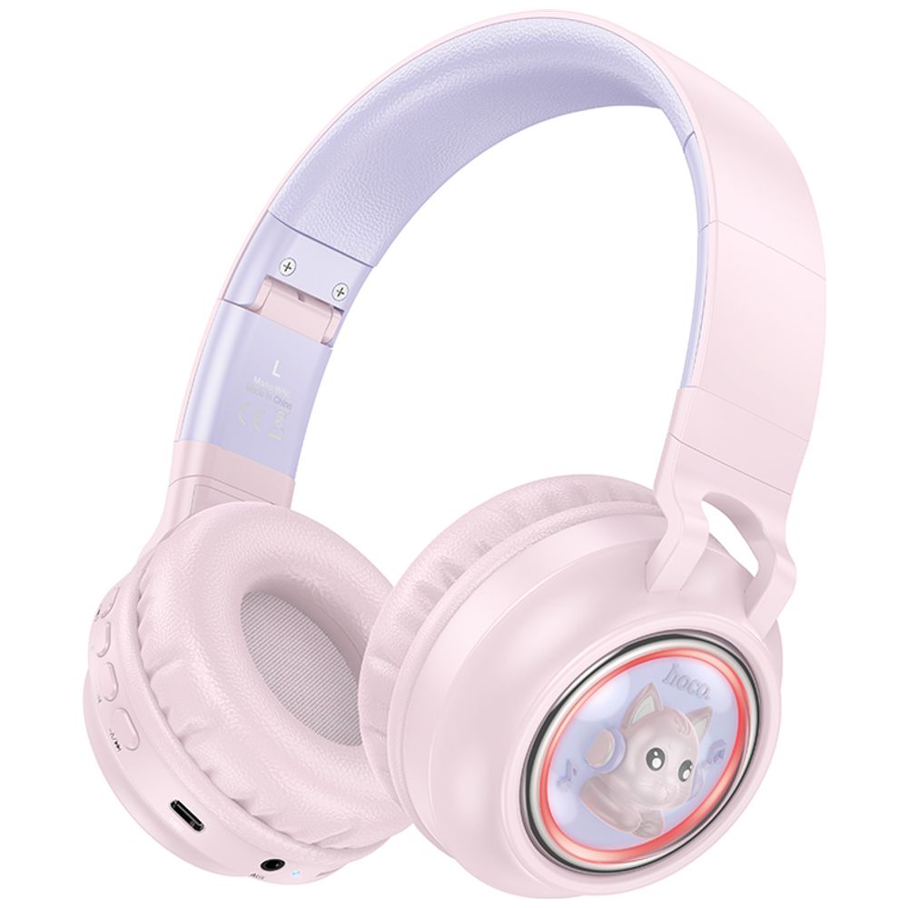 HOCO W50 - Wireless and Wired Headphones - Pink – 54,500 IQD Iraq